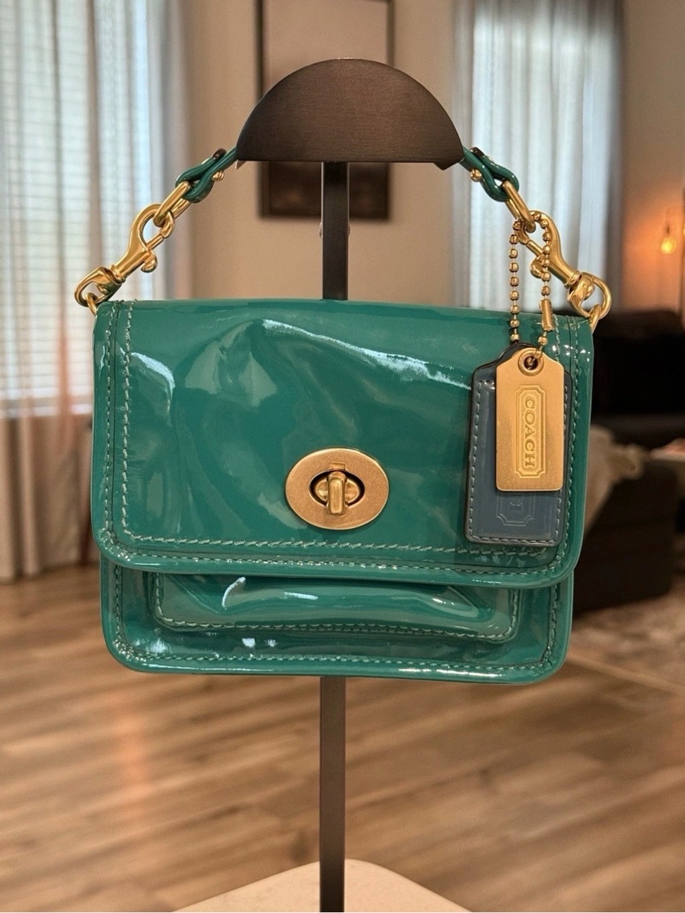Coach Teal Bleecker Street Limited Edition 2008 Pouch Mini Bag